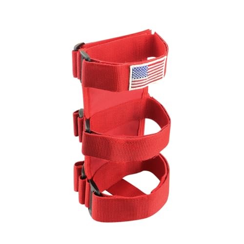 Roll Bar Fire Extinguisher Mount Strap Red
