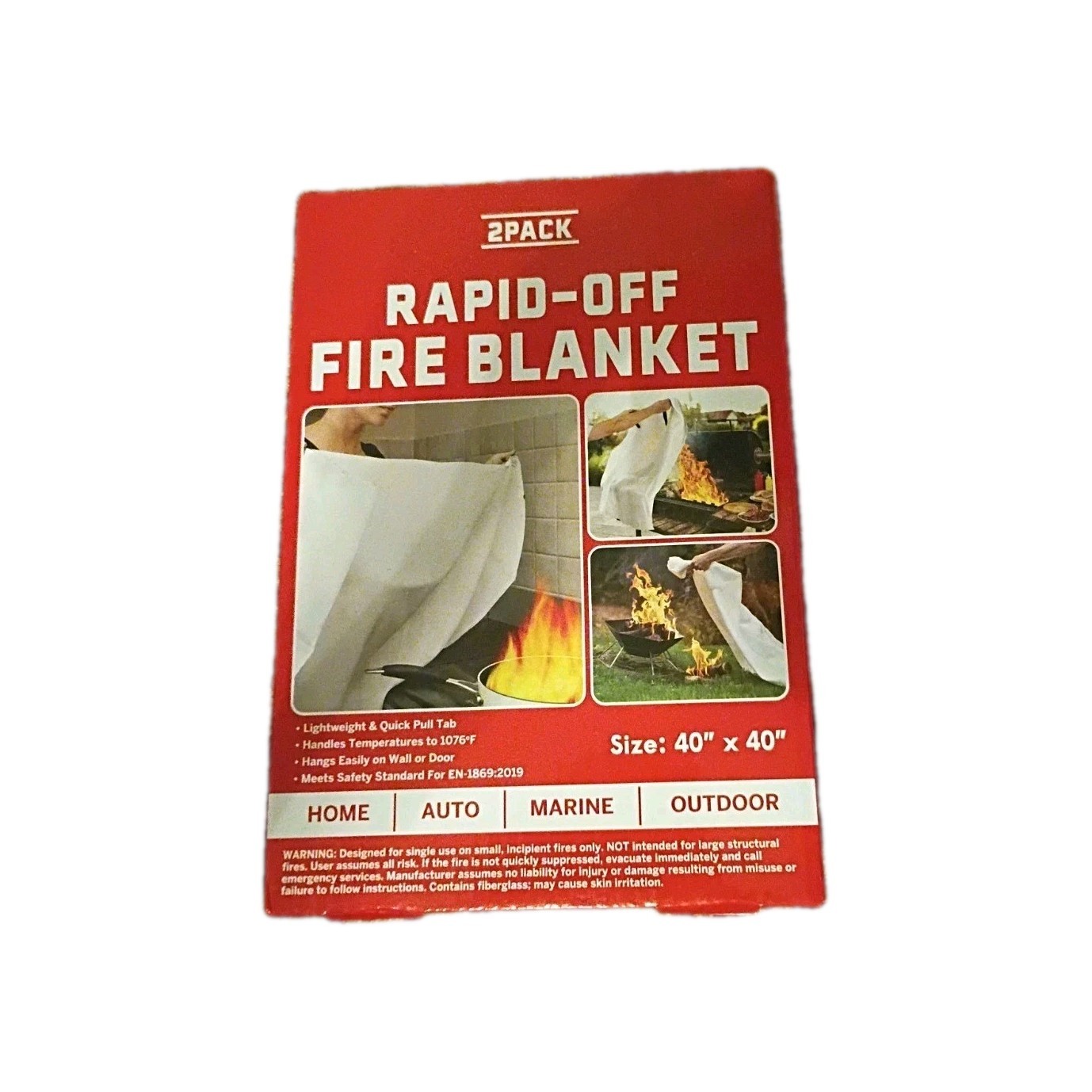 Fire blanket 2 pack