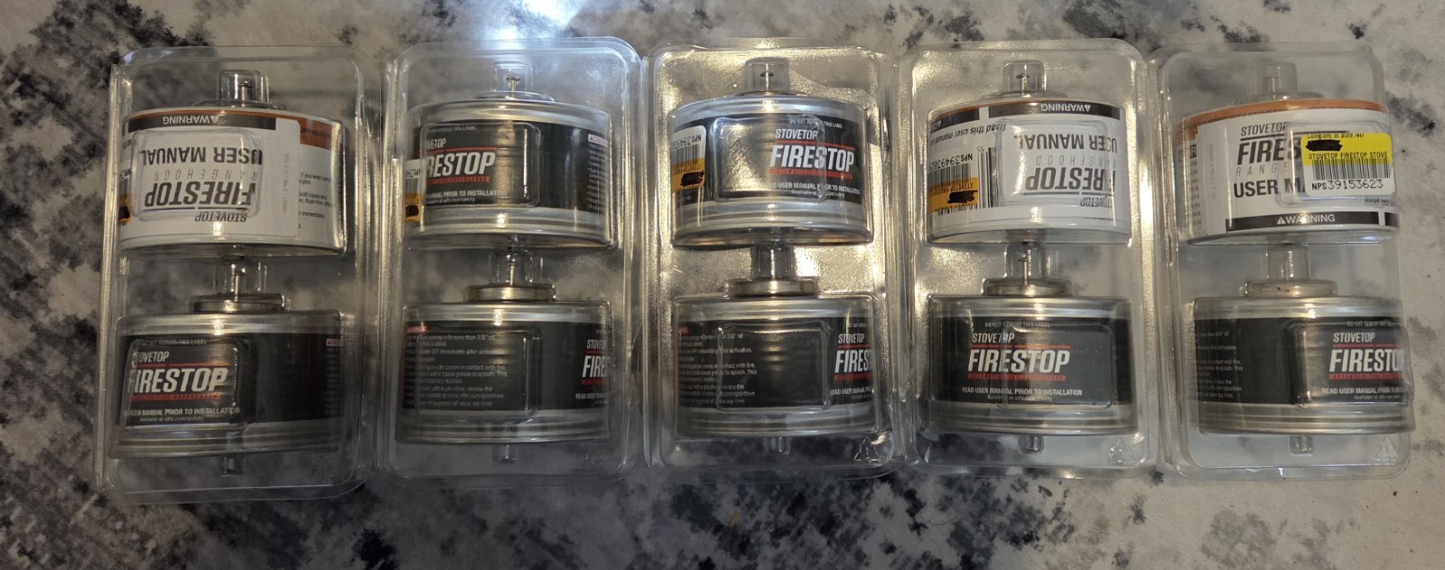 *NEW Lot of 10* StoveTop Fire Stop Range Hood Fire Suppressor 675-3D Expire 2031
