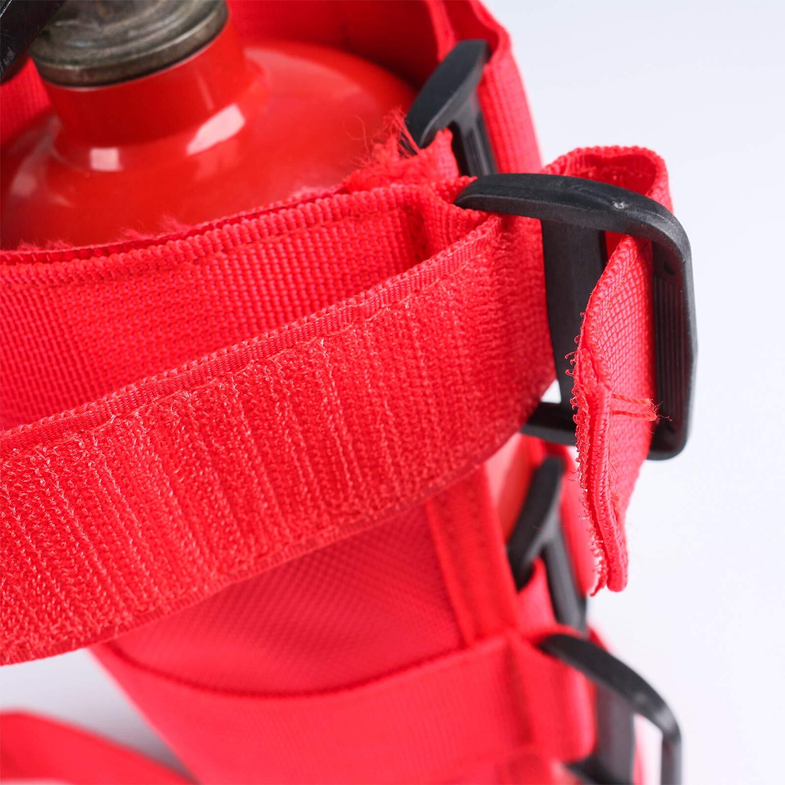Universal Fire Extinguisher Straps Adjustable Roll Bar Mount 3 lb Fire Exting…