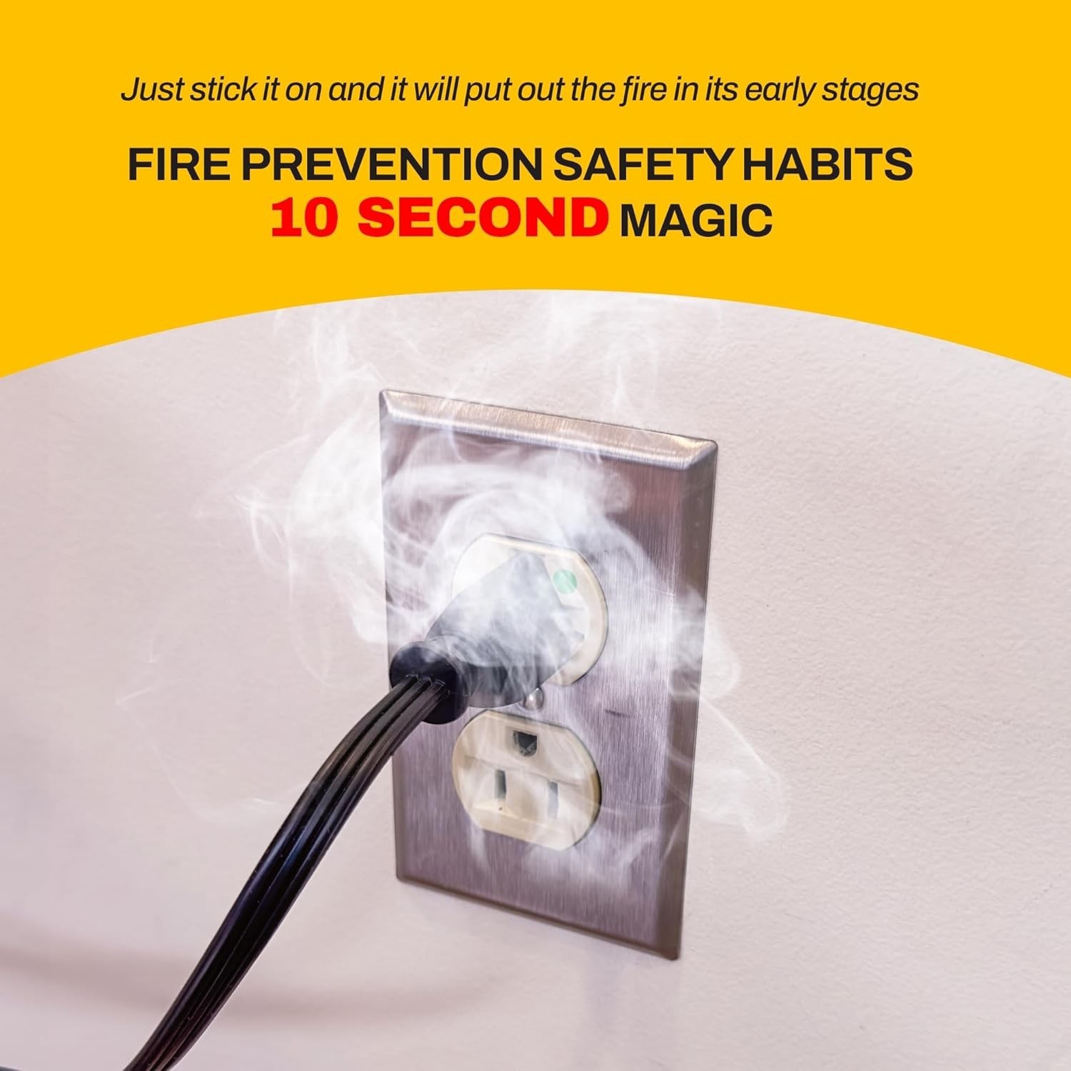 Fire Prevention Stickers Non-Conductive Fire Extinguisher for Outlets Power