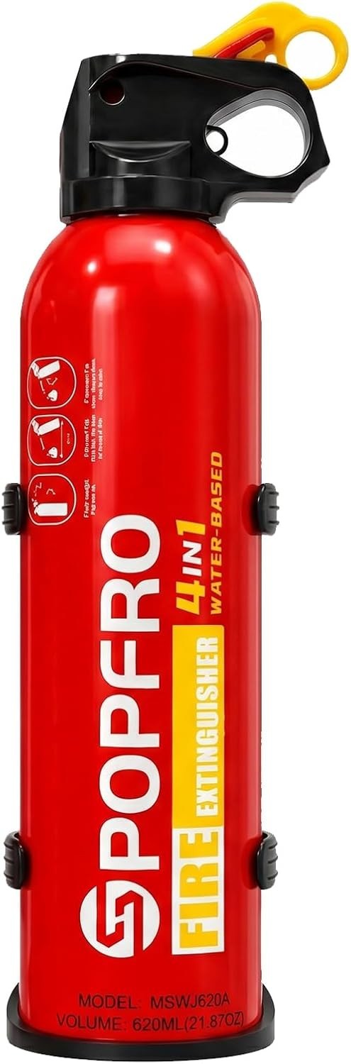 Portable Fire Extinguisher 4-in-1 Small Home Garage Kitchen Car Electric Grease