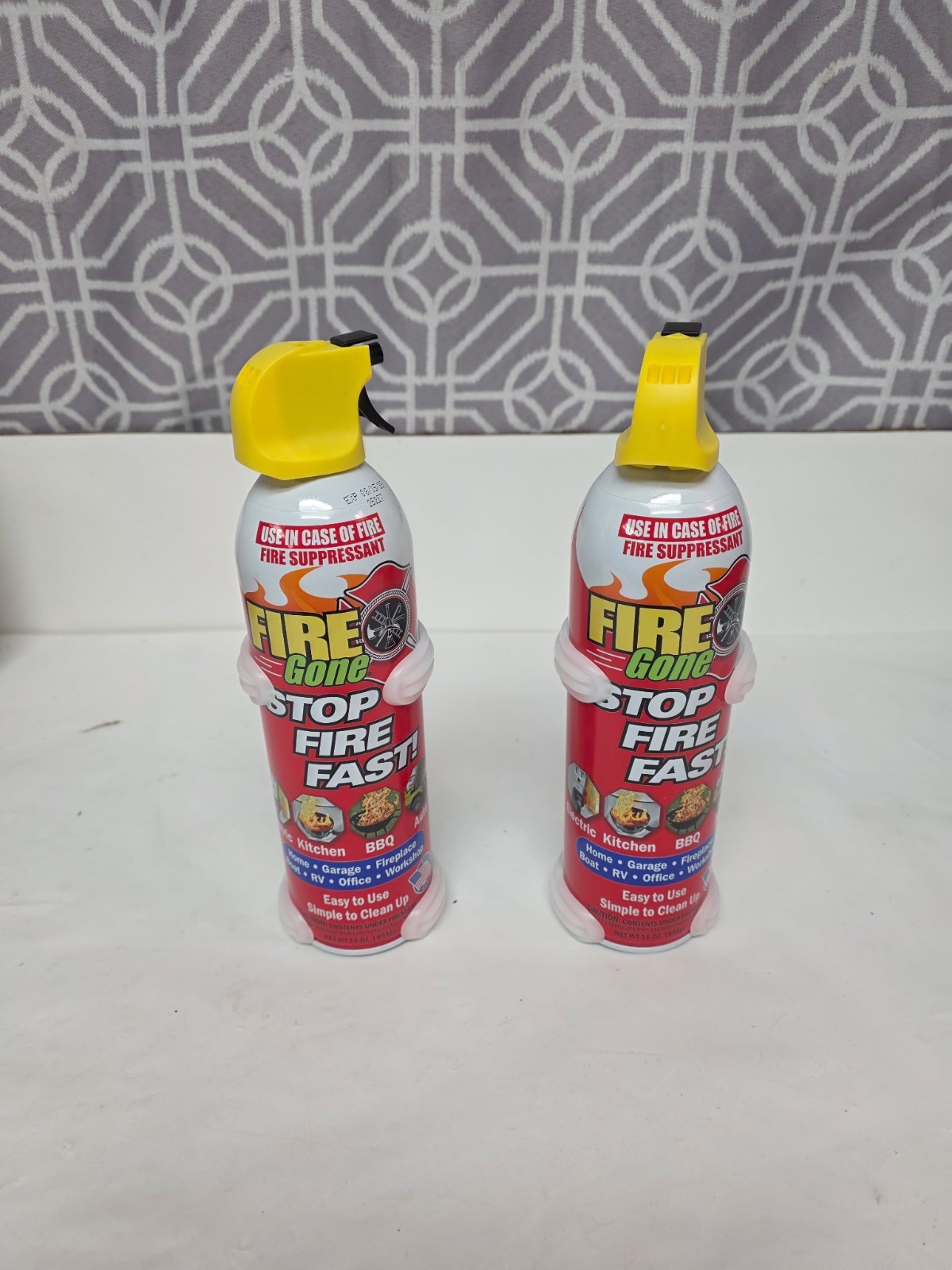 2 Pack Max Pro Fire Gone Suppressant/Extinguisher 16 oz. ea EX 8/15/2029
