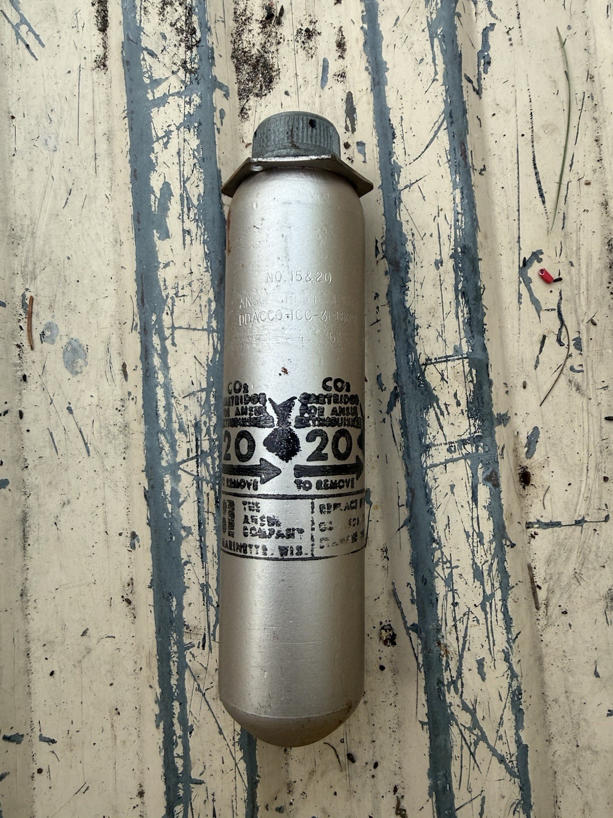 ANSUL 20 LB Gas Cartridge for Fire Extinguishers MPN 15&20 Replacement