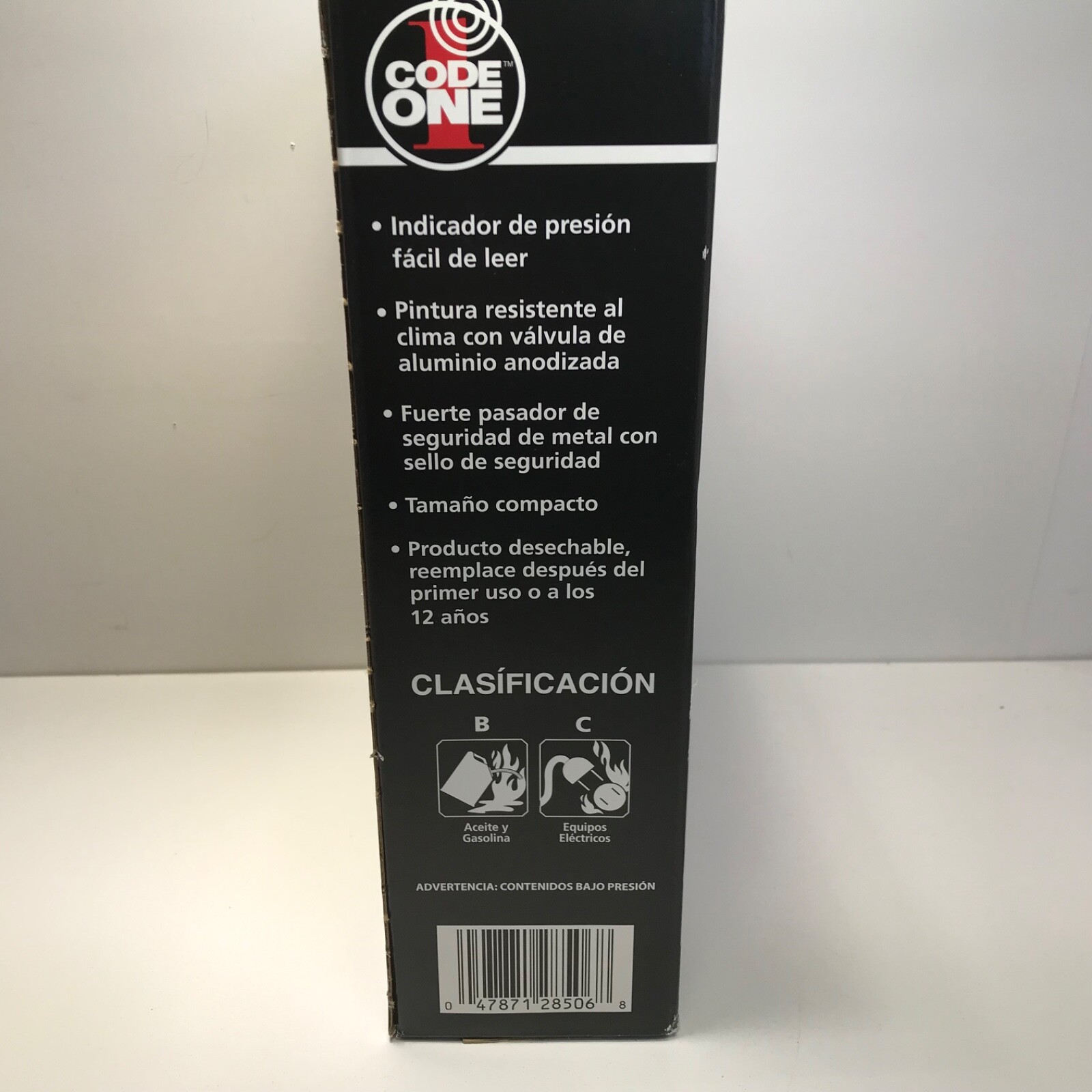 Fire Extinguisher Kidde Code One 5-B:C Disposable Chemical Home Shop Auto 2 Pack