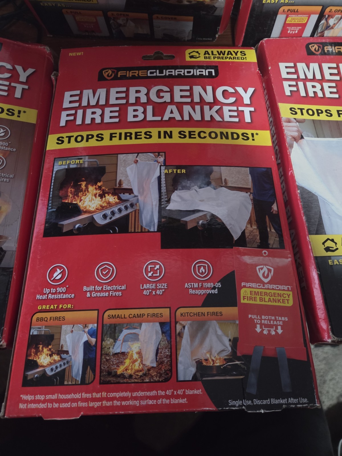 Emergency Fire Blanket . 5 Boxes Deal