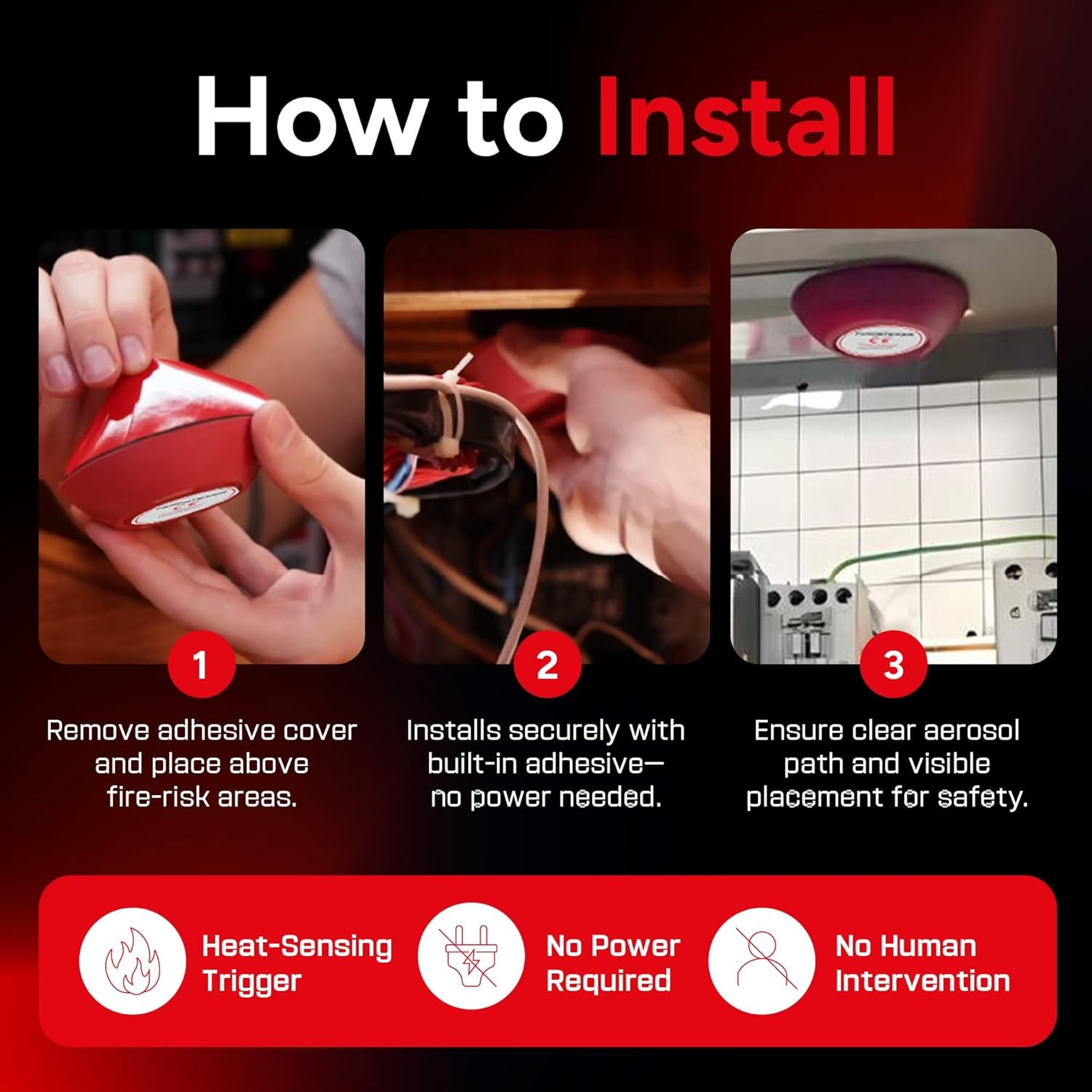 Small Automatic Fire Extinguisher – Non-Toxic, Compact & Maintenance-Free