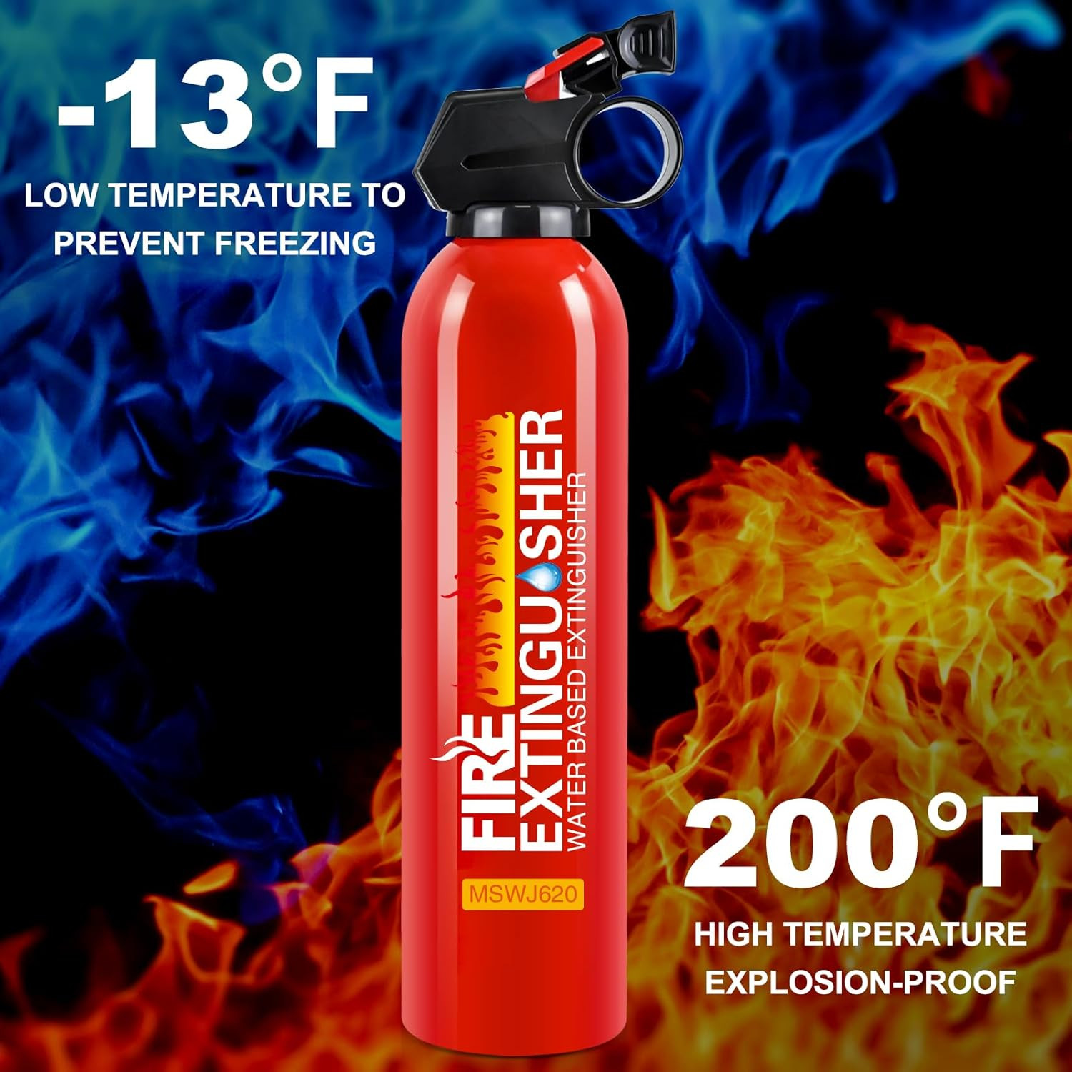 4 Pack Fire Extinguisher for Home with Wall Mount – 620Ml Portable Fire Extingui