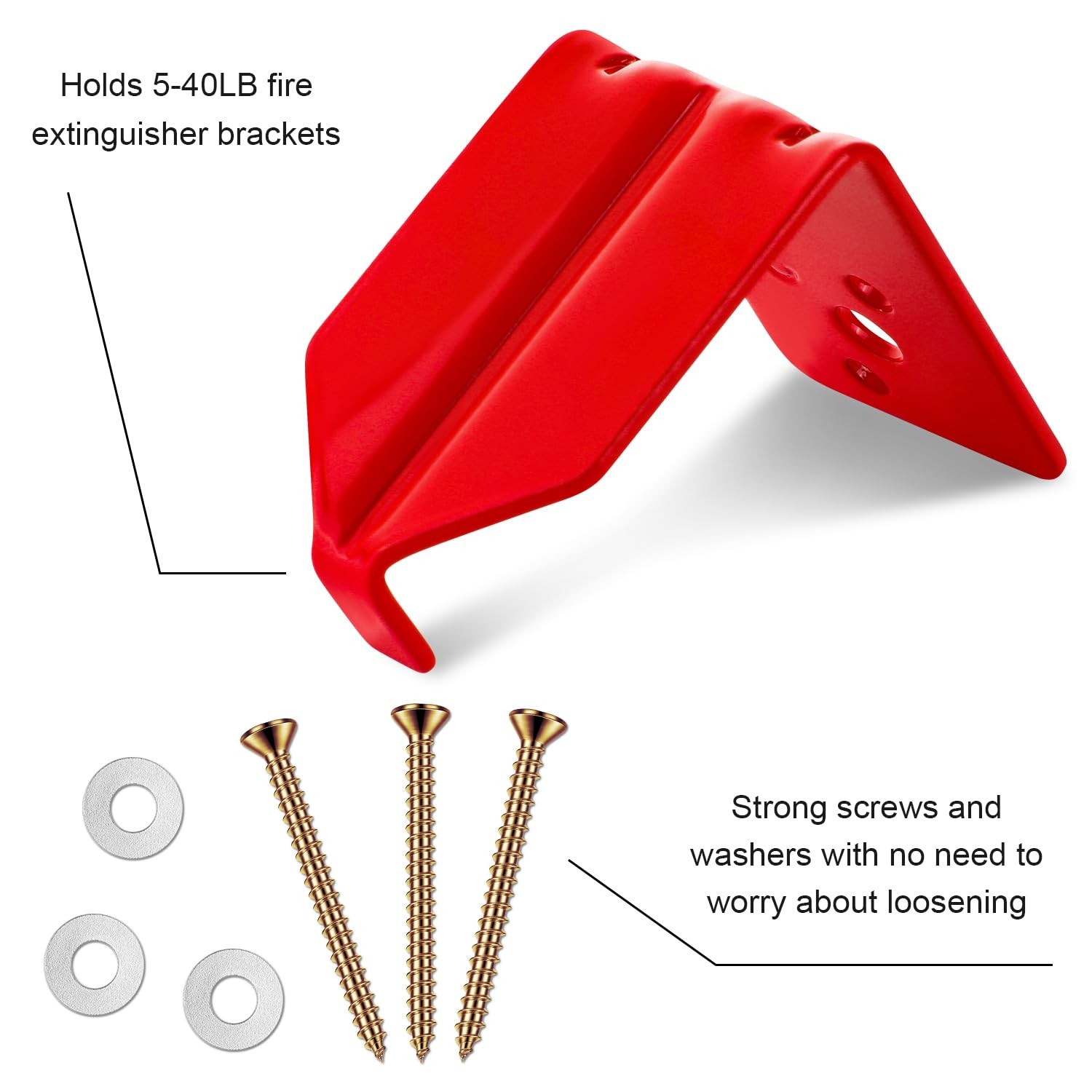 8 PCS Universal Fire Extinguisher Mount Bracket Wall Hook Fits 540 Lb