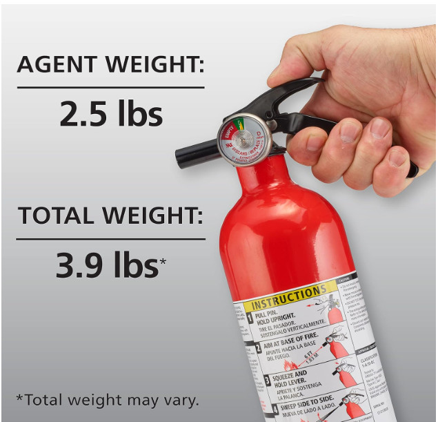 Kidde 2-Pack Fire Extinguisher 1-A:10-B:C Dry Chemical Red with Mounting Bracket