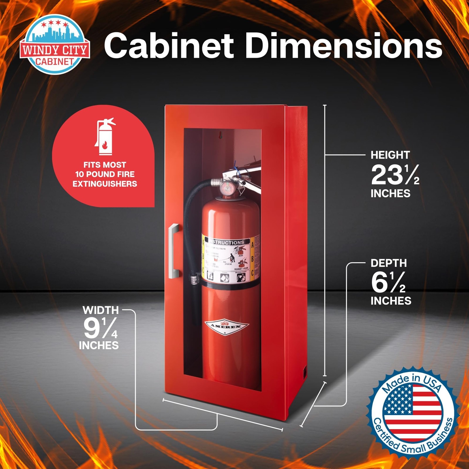 Fire Extinguisher Mount for Wall & Surface – 22 Gauge Steel, USA Made – Fire …