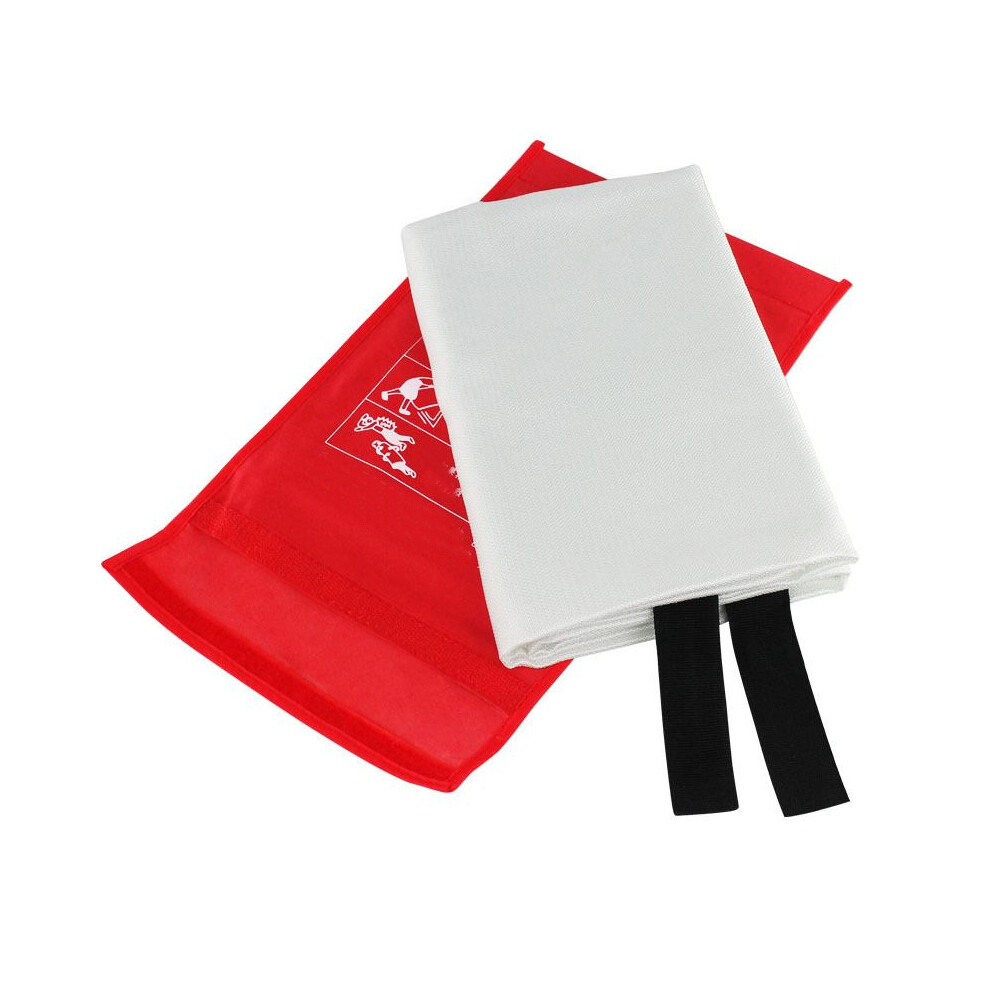 2Pcs Large Fire Blanket Fireproof Kitchen Caravan Emergency Safety Quick Release
