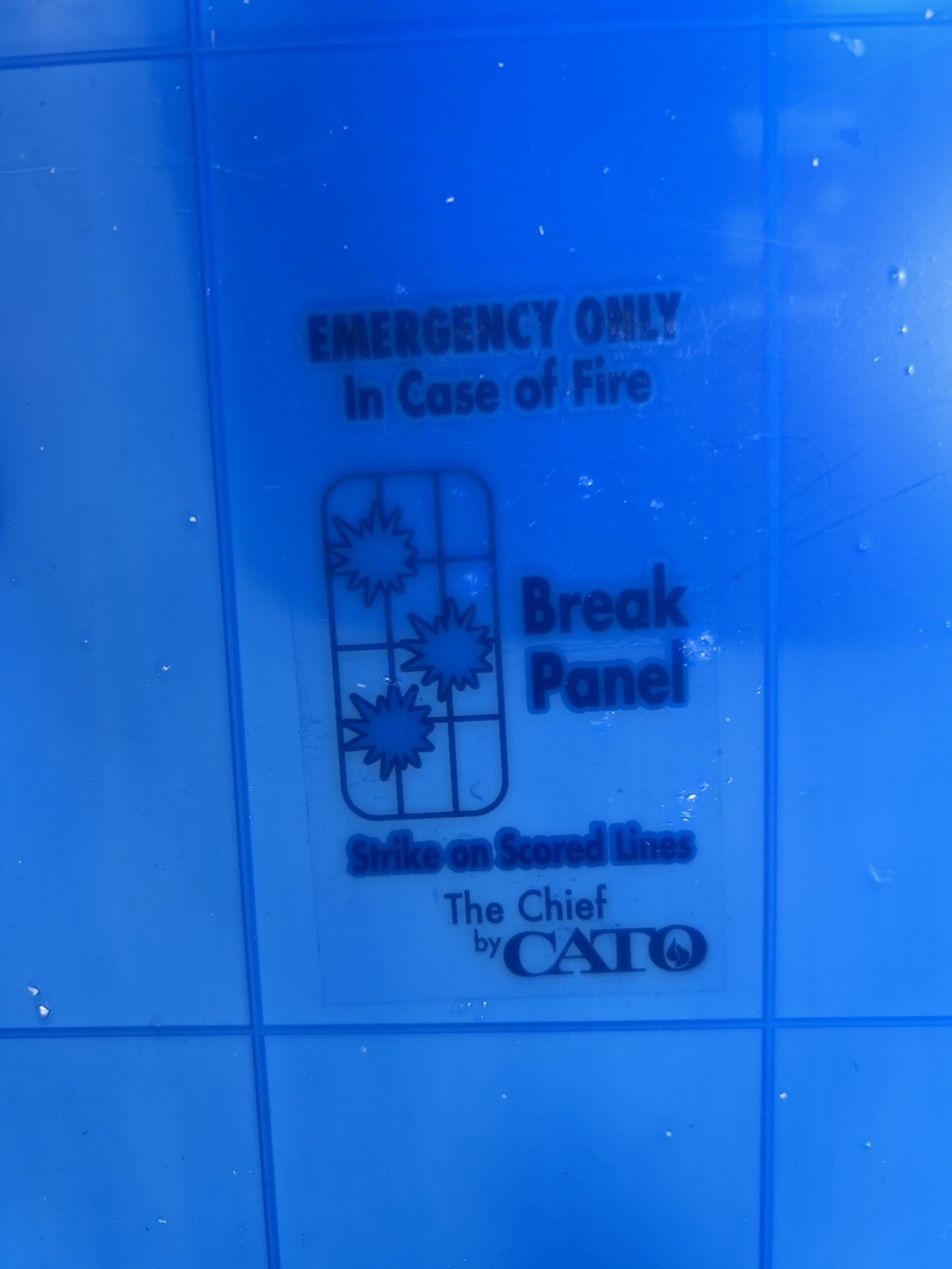 (Lot of 9) 5 LB OEM CATO Fire Extinguisher Cabinet Replacement Scored PlexiGlass