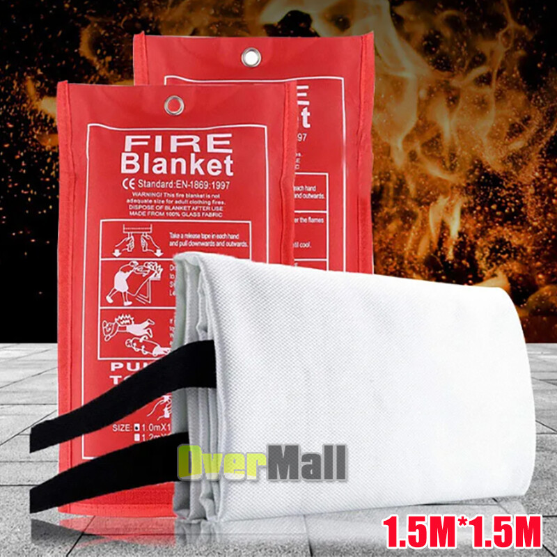 Fire Blanket – XX-Large Fiberglass Fire Blanket Fire Kitchen Prepared 59”x59”