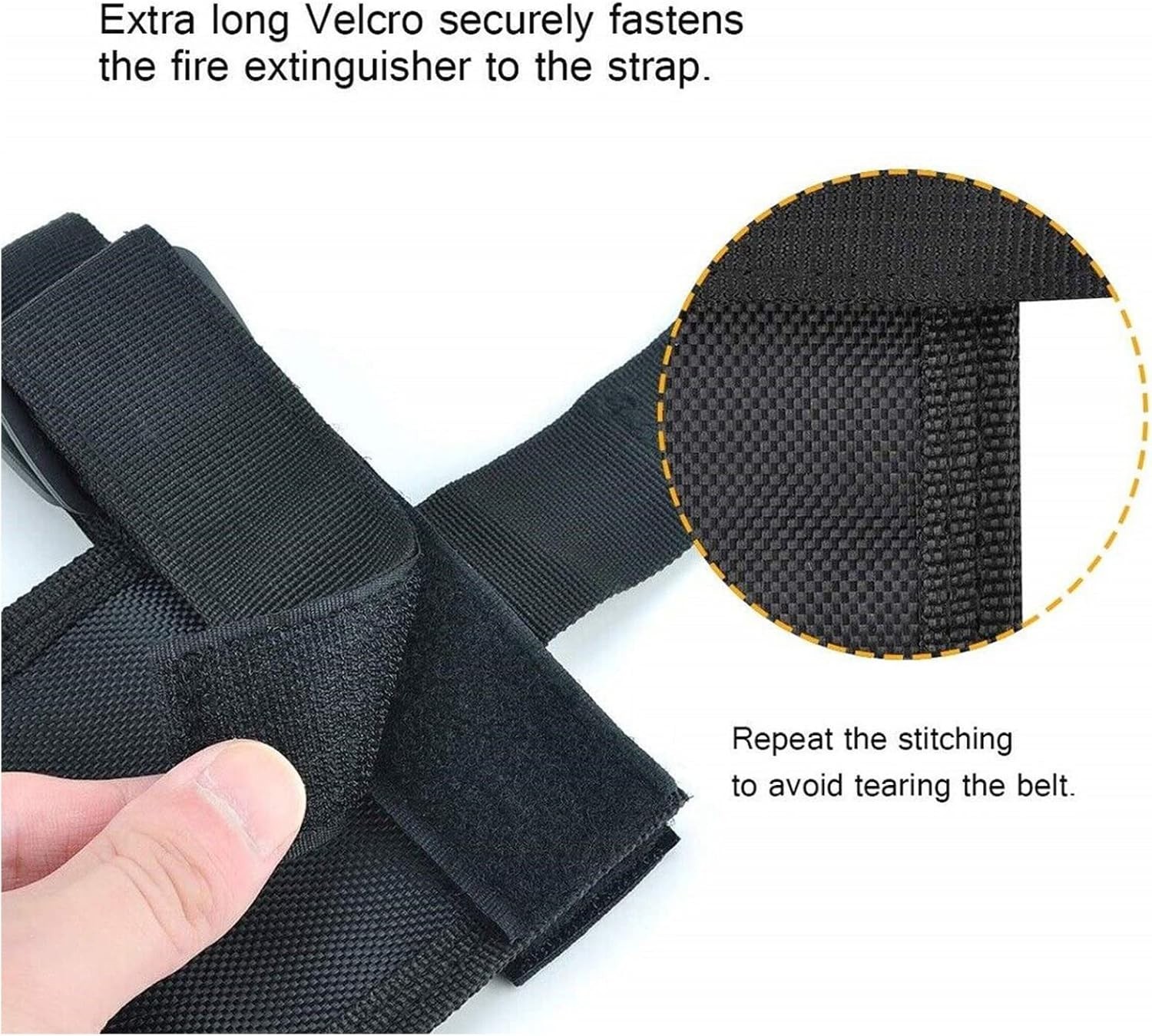 Effortless Installation Fire Extinguisher Holder for Jeep Wrangler, Black Finish