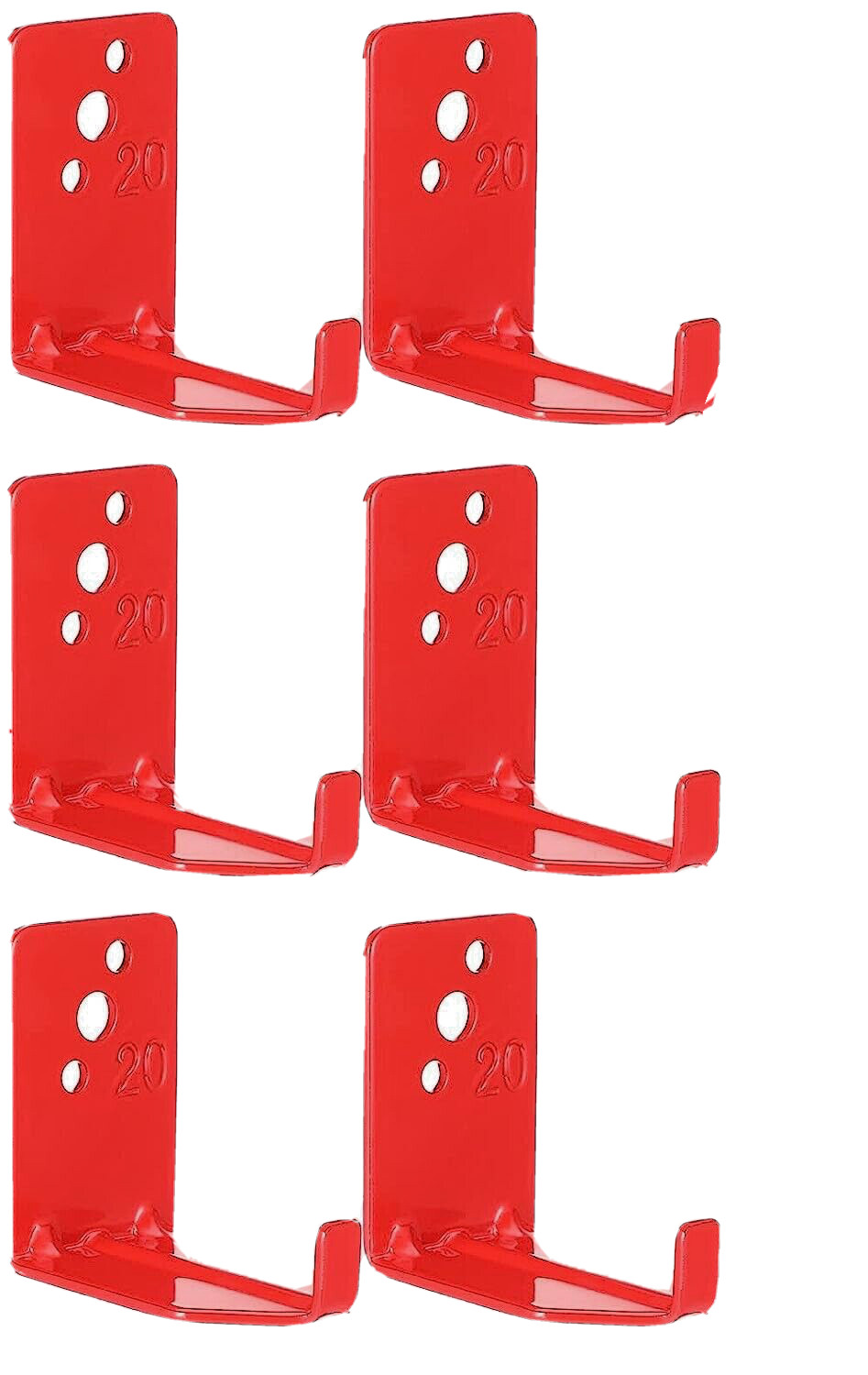 🔥🧯6-lot-UNIVERSAL WALL MOUNT 10, 15 & 20 lb SIZE FIRE EXTINGUISHER BRACKET NEW