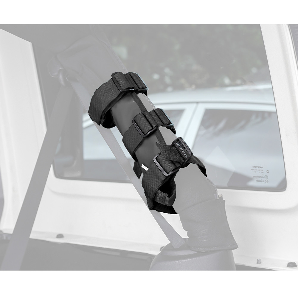 Black Roll Bar Fire Extinguisher Holder for 07 -22 Jeep JK JL Wrangler Unlimited