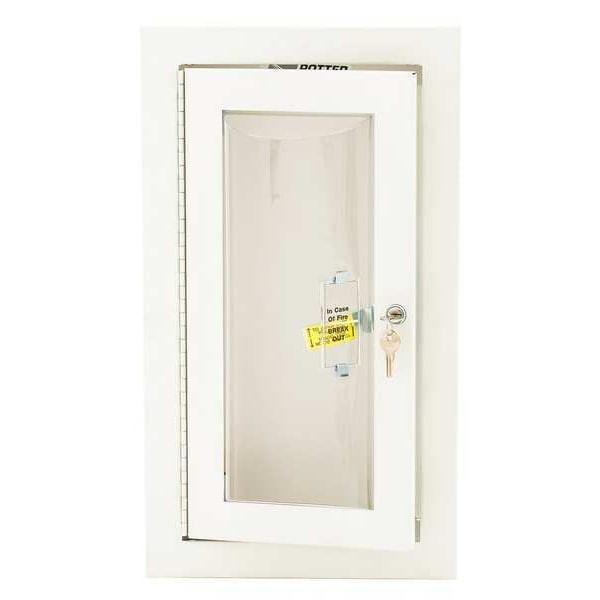 Loma 7308-Bb Fire Extinguisher Cabinet, Semi Recessed, 20 3/4 In Height, 5 Lb