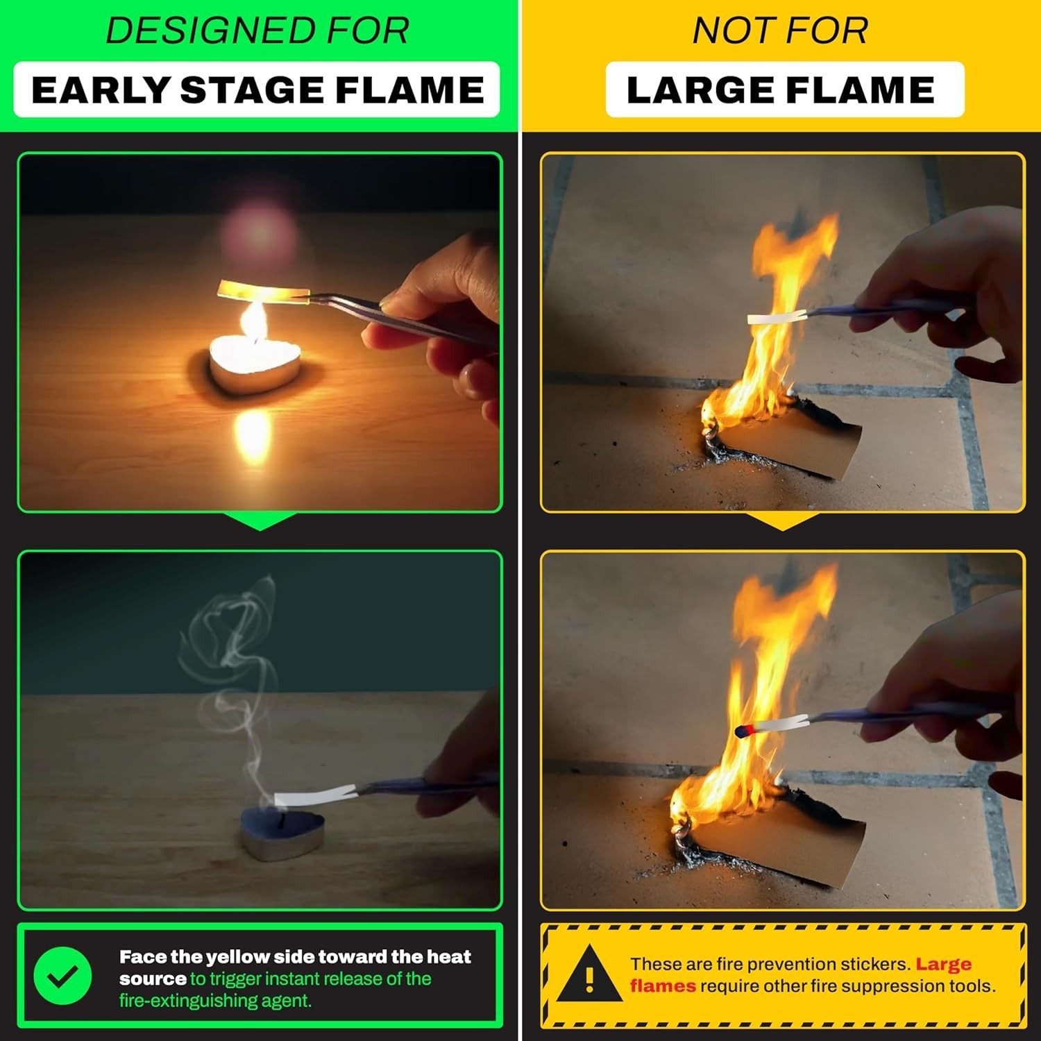 Fire Prevention Stickers Non-Conductive Fire Extinguisher for Outlets Power