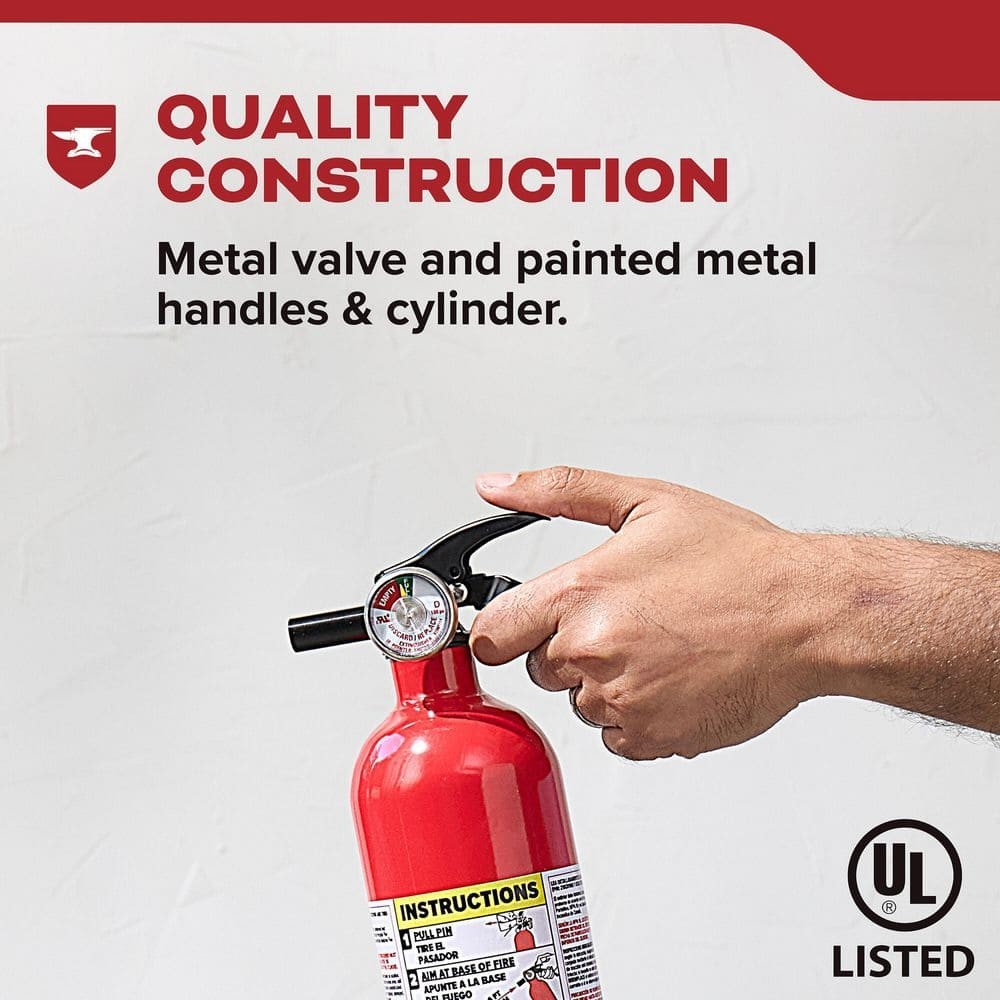 Fire Extinguisher Multi Use Home Office Shop Emergency 1-A:10-B:C Kidde 2 Pack