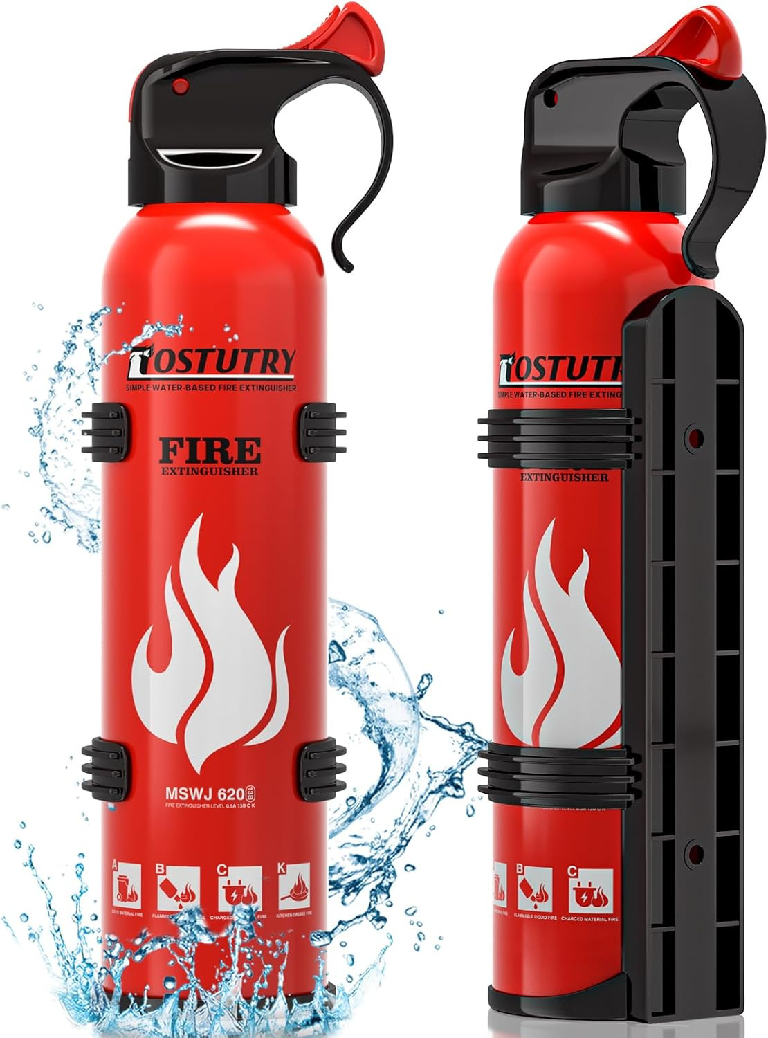 Upgraded 8-IN-1 Fire Extinguisher for Home Vehicle Car Kitchen Boat, Small Fire