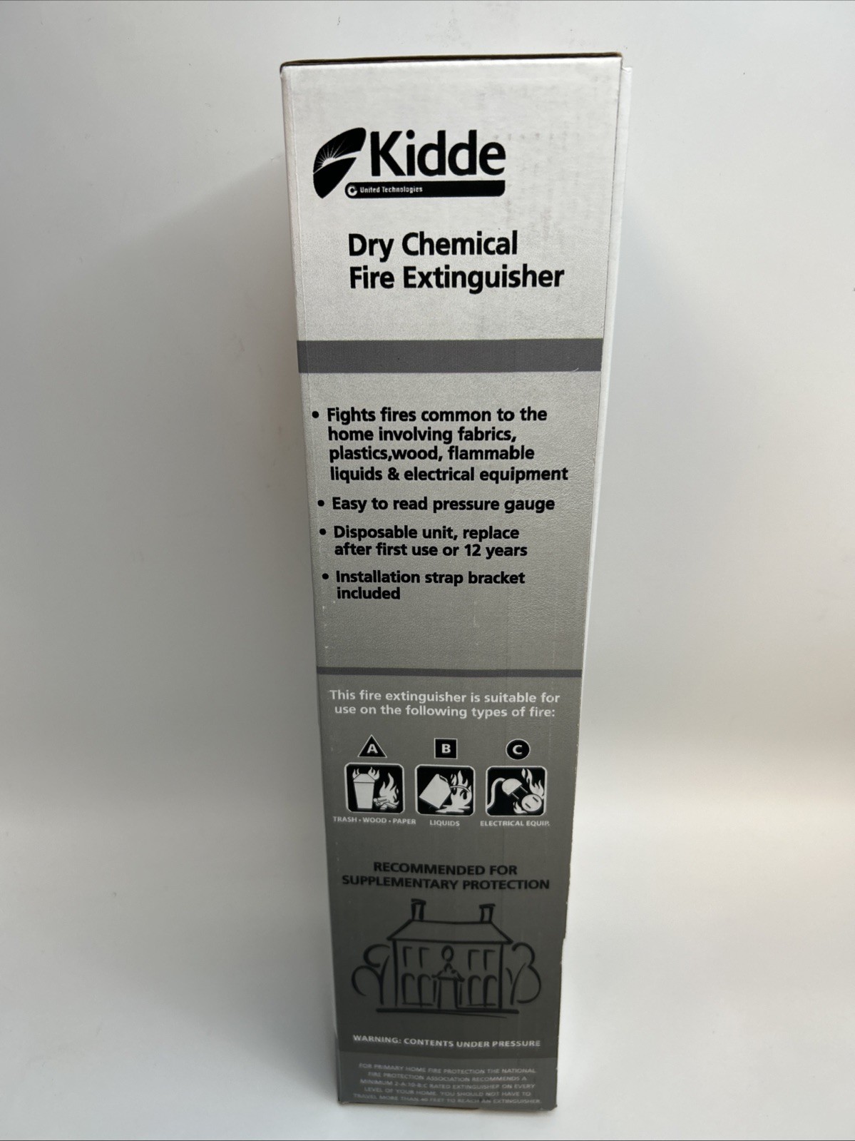 Kidde Fire Extinguisher for Home, 1-A:10-B:C, Dry Chemical Extinguisher *NEW*