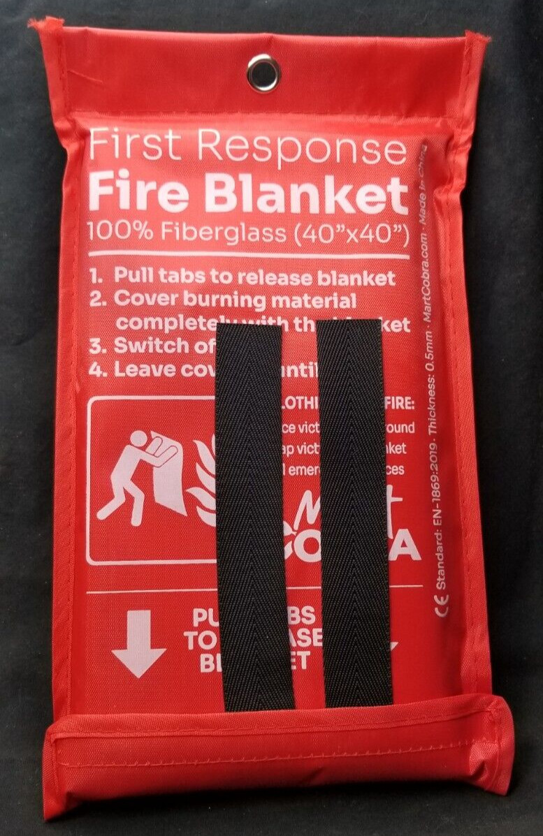 Mart Cobra Emergency Fire Blanket For Home And Kitchen 40″ x 40″