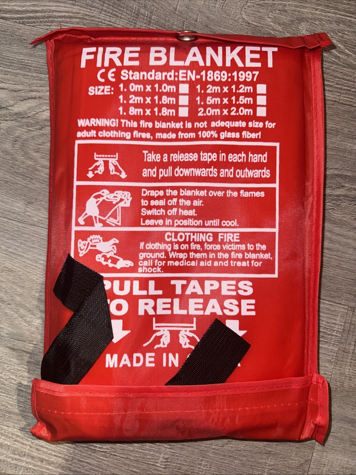 Fire Blanket Emergency Safety Flame Retardant Kitchen Home