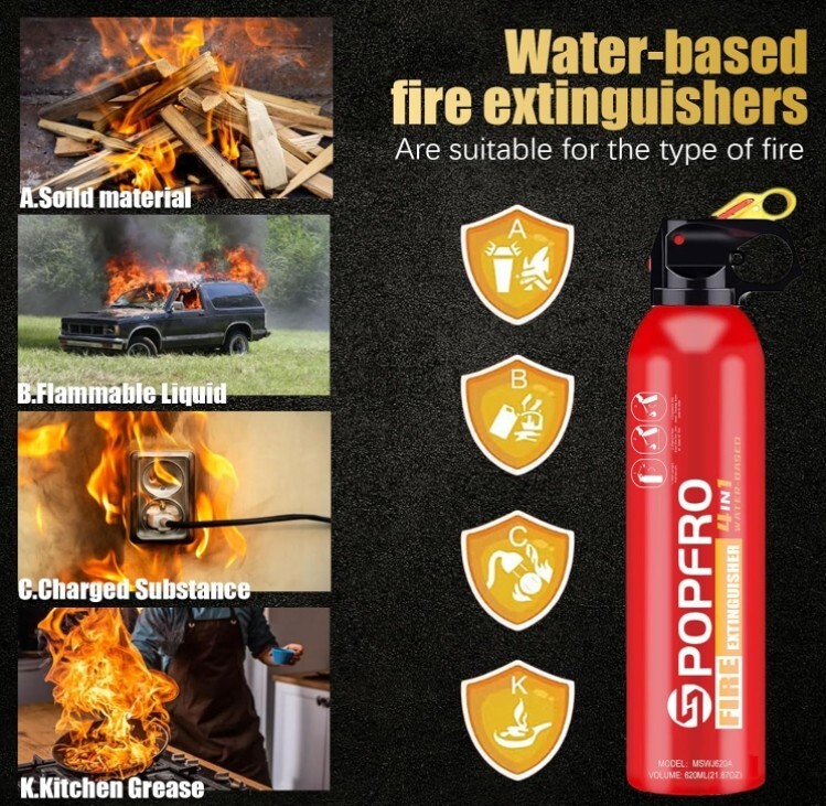 Fire Extinguisher home Car Mini fire Small kitchen wall mount bracket race Spray