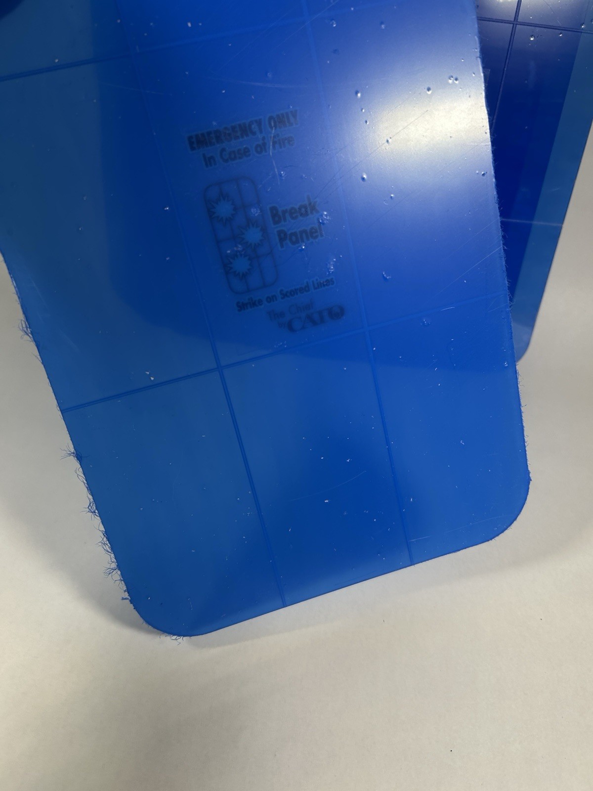 (Lot of 9) 5 LB OEM CATO Fire Extinguisher Cabinet Replacement Scored PlexiGlass