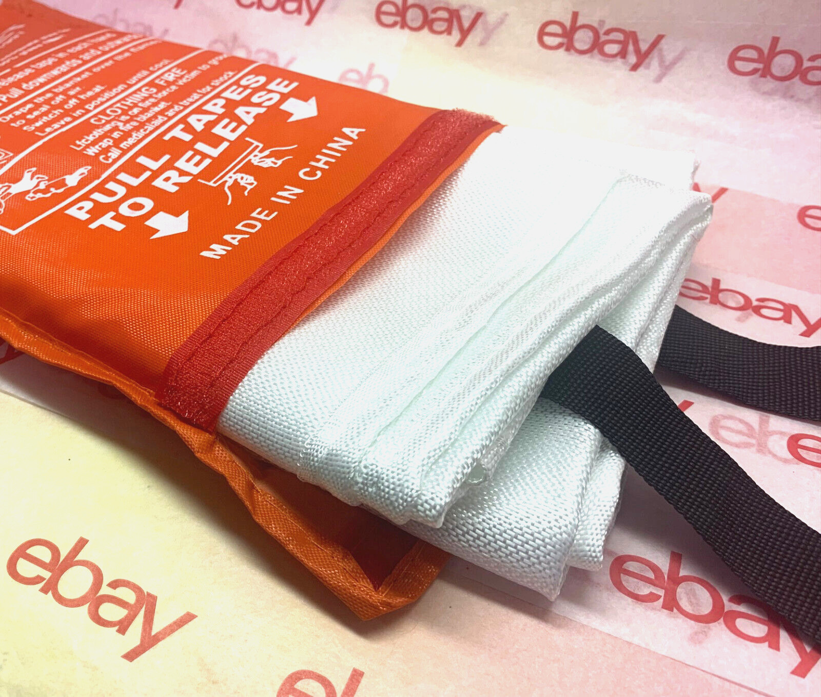 FIRE BLANKET Fiberglass Hero Emergency Home Retardant Prepared 39”x39”, 1mx1m