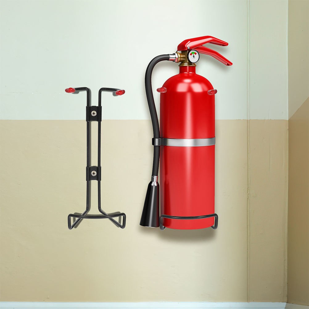 2Pcs Steel Fire Extinguisher Wall Brackets Durable Mounts for Home Usage
