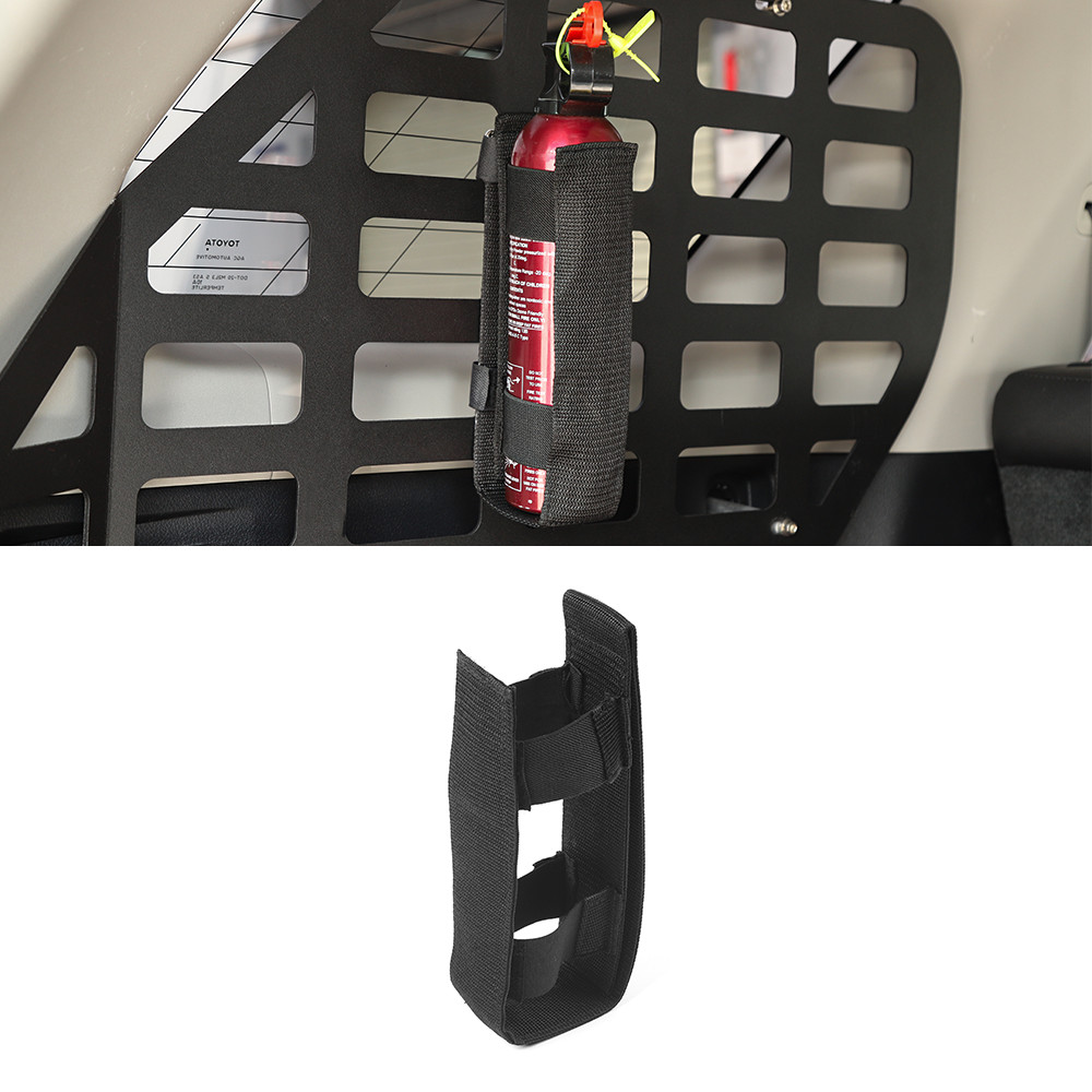Adjustable Bar Fire Extinguisher Holder Strap For Ford Bronco & For F150 Black