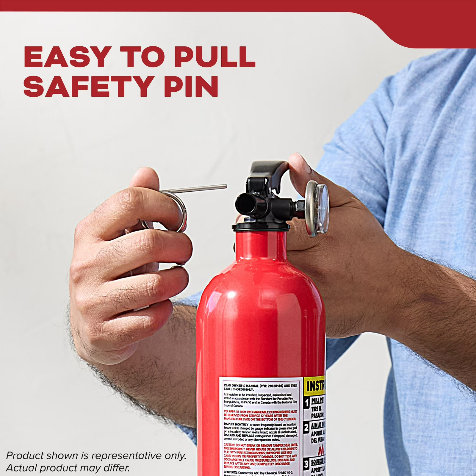 (2 pack) Kidde Fire Extinguisher for Vehicles, Single-Use, Dry Chemical, 5BC