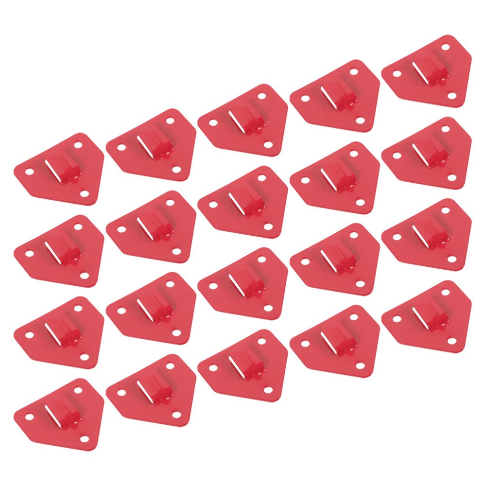 20 Pcs Fire Extinguisher Wall Mount Hook For Office Industrial Use Red
