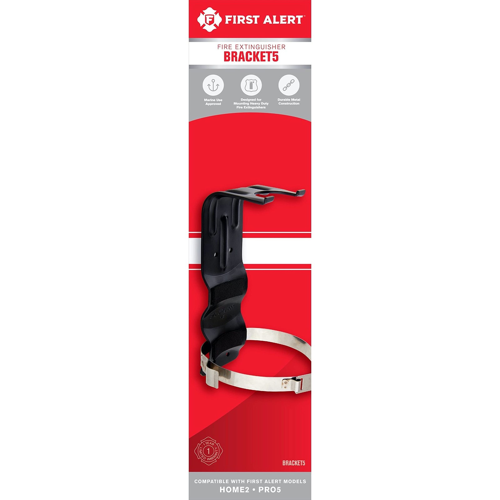 First Alert BRACKET5 Mounting Bracket for 5Lb Fire Extinguishers Febra5