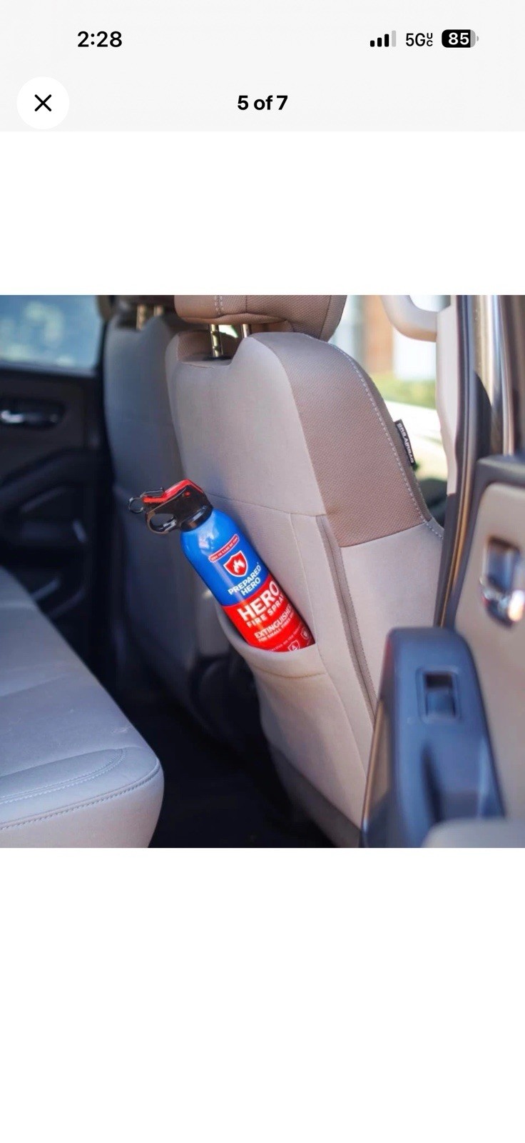 Prepared Hero Fire Spray – Mini Fire Extinguishers for House, Car Lot Of 2