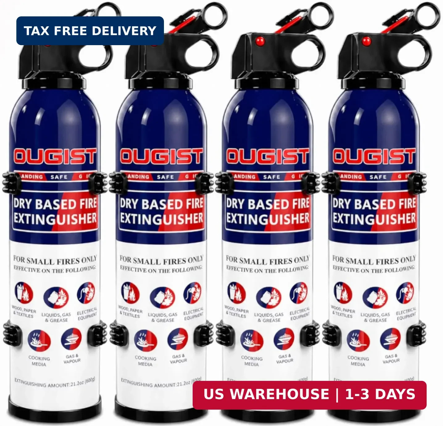 ABC Fire Extinguisher for Home & Vehicle – Portable Dry Chemical Fire Extinguish