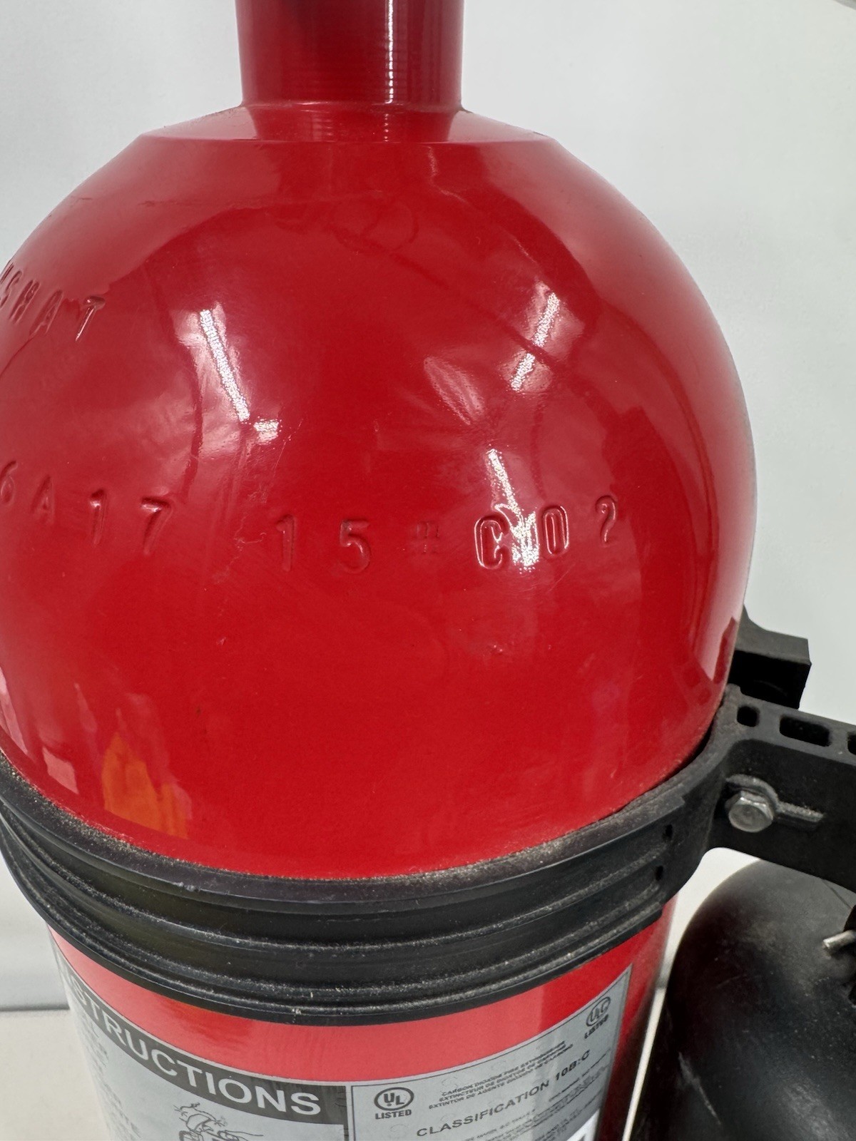 Buckeye Fire Equipment 461 Fire Extinguisher 15 Lb C02 Class 10Bc Ul 2017