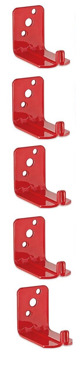 ✅🔥🧯LOT OF 5-UNIVERSAL WALL MOUNT 15/20 lb. SIZE FIRE EXTINGUISHER BRACKET-NEW