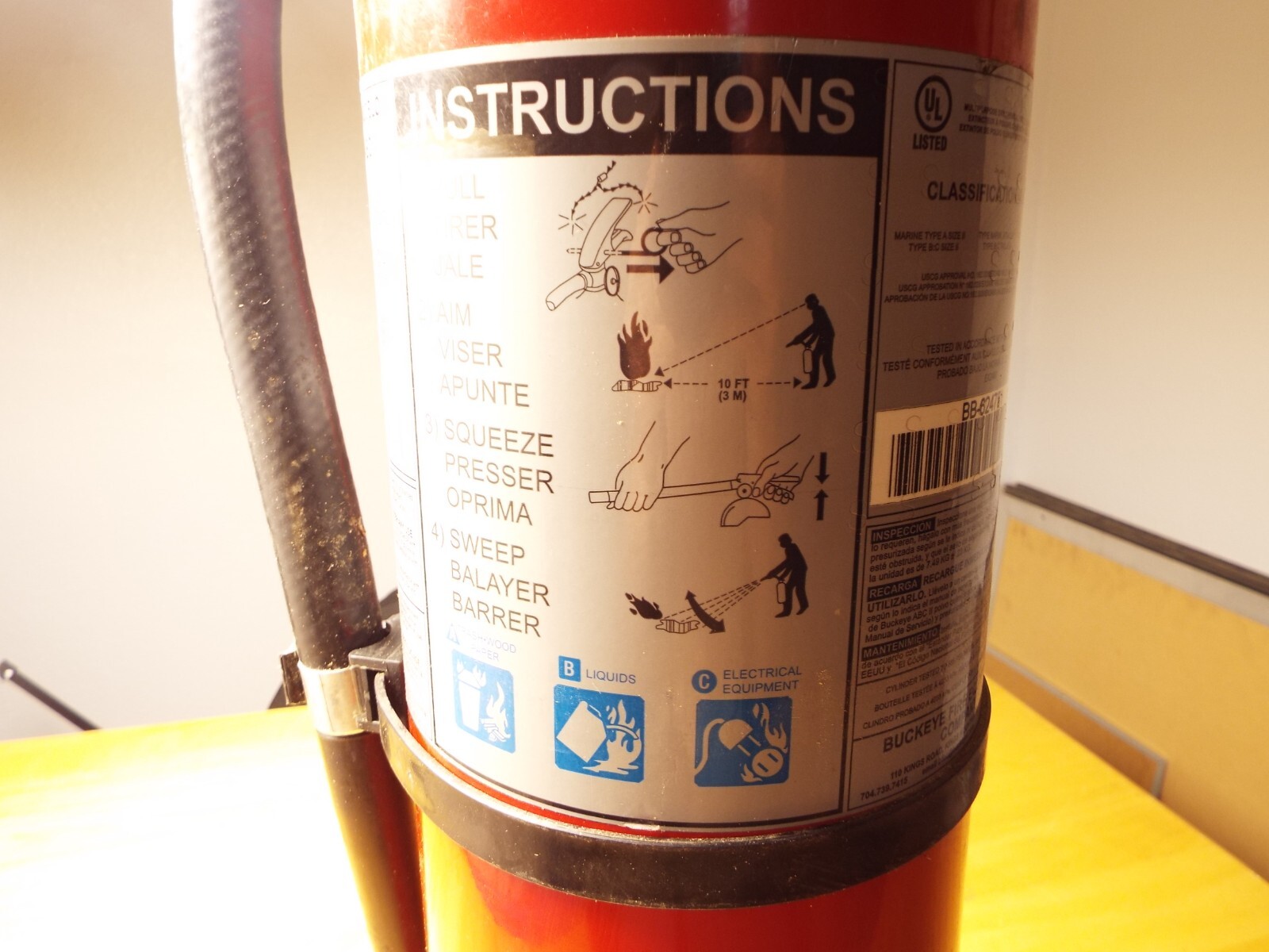 Amerex B456 10lbs ABC Dry Chemical Fire Extinguisher