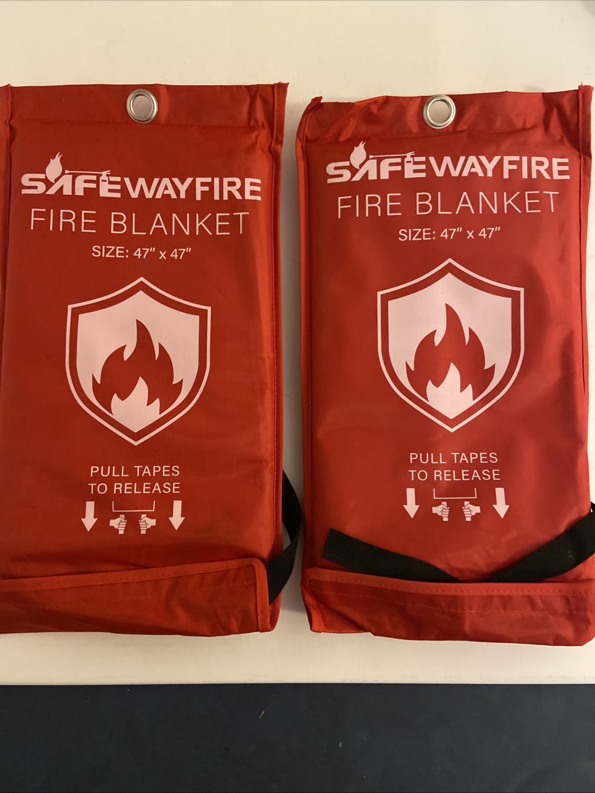 Fire Blanket 2 Pack – 47″ x 47″ Prepared Emergency Fire Blanket for Home