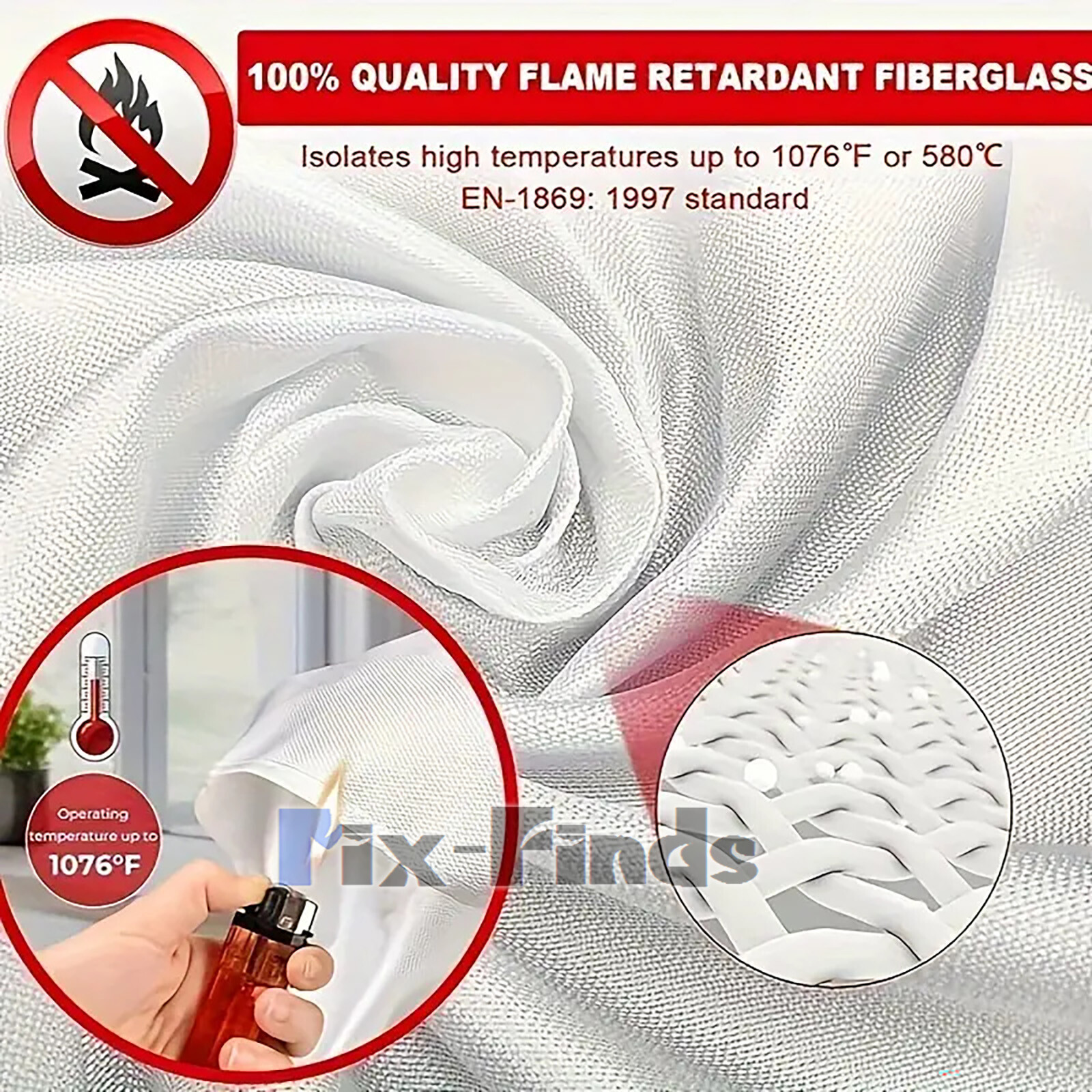Emergency Survival Fire Blanket For Home Kitchen Office Caravan Emergency Safety