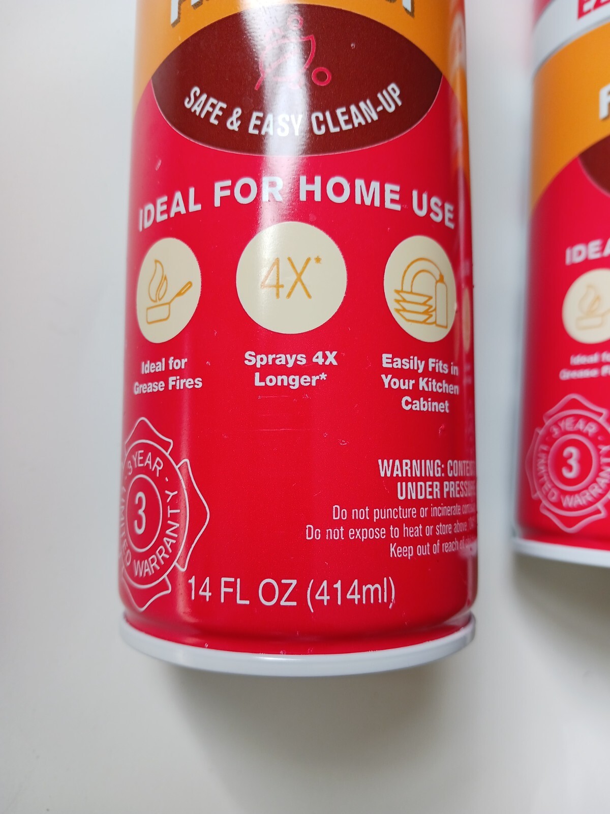 First Alert EZ Fire Spray Residential Fire Extinguisher 2 Pack 18 Oz Each