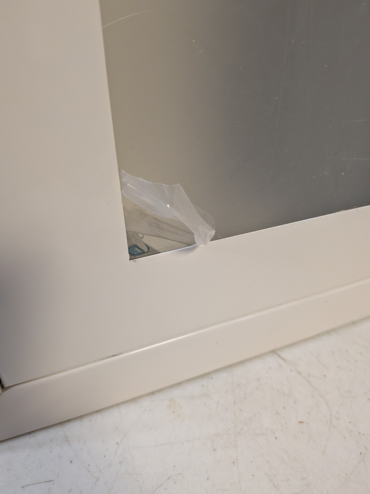 Fire Extinguisher Cabinet, Semi Recessed, 25.25″ In Height, Broken Lock