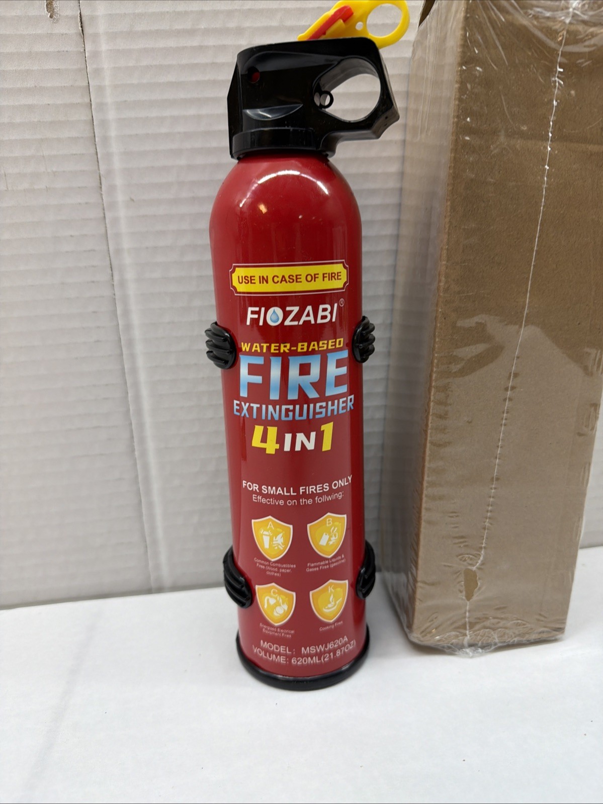 Small Portable Fire Extinguisher Home and Kitchen 21Oz Each 1-Pack Water-Based