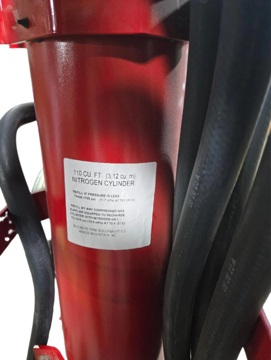 Buckeye K-150-RG 125 lb Purple K Dry Chemical Wheeled Fire Extinguisher