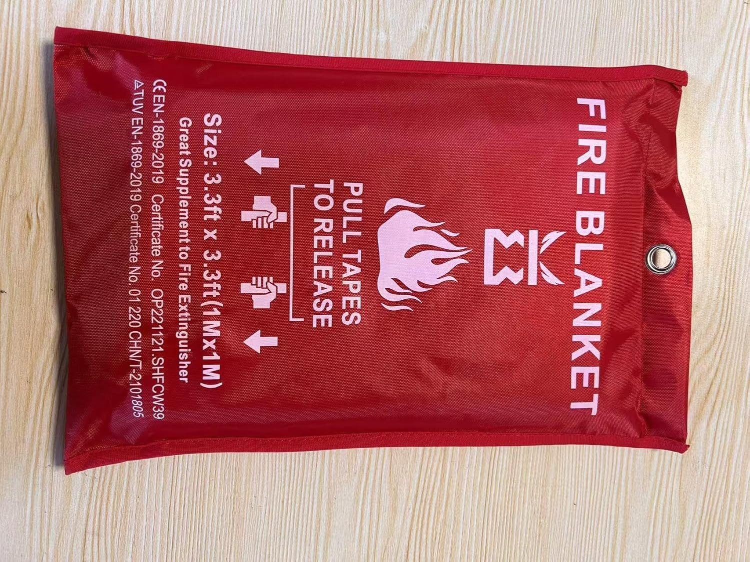 Fire Blanket for Kitchen Home Emergency – Fiberglass Blankets Fire Survival Susp