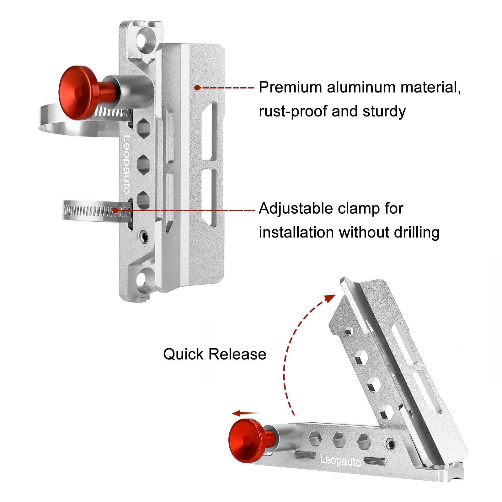 Universal Fire Extinguisher Mount Quick Release Aluminum Roll Bar Holder 8 Clamp