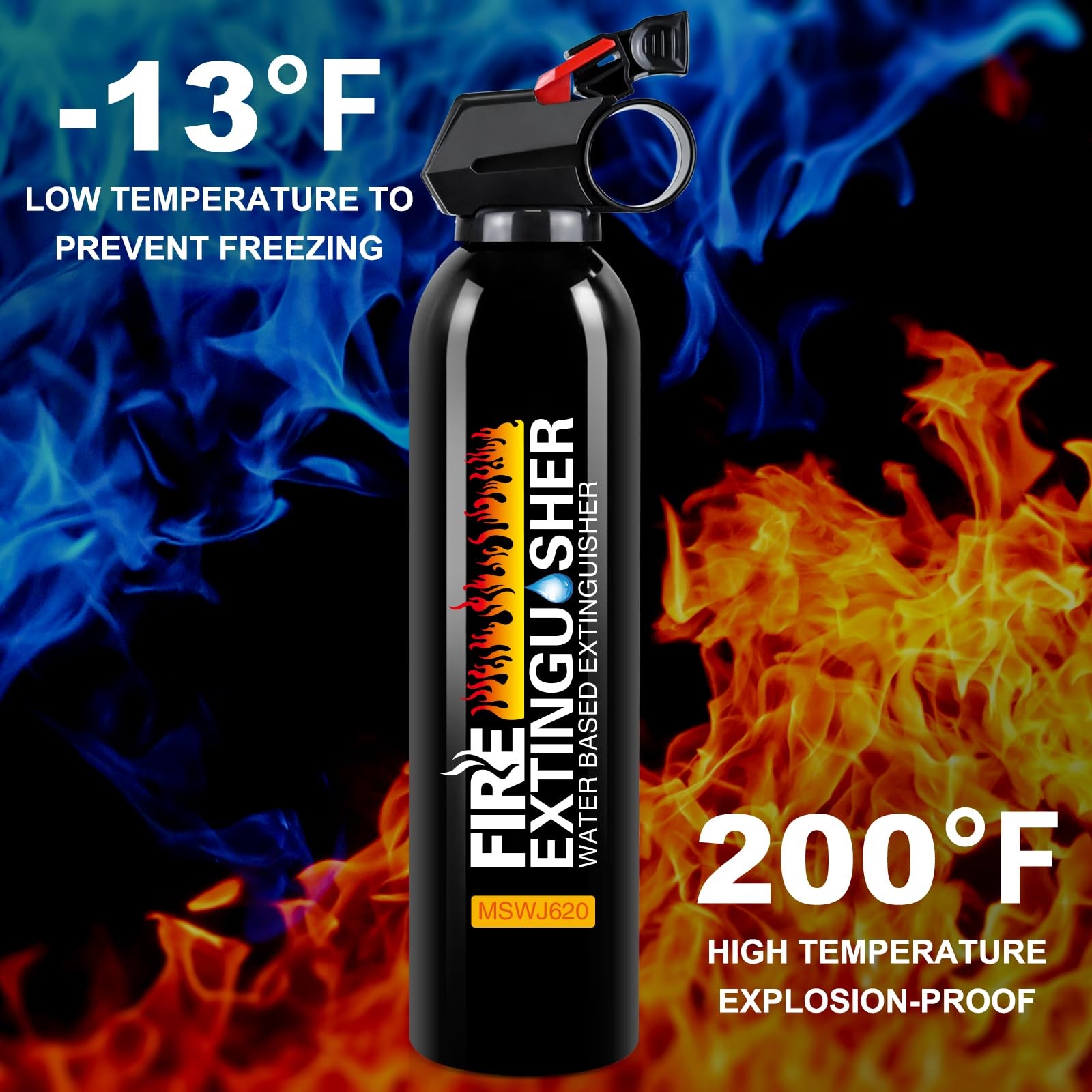 Fire Extinguishers with Mount Bracket – 3 Pack Small Portable Fire Extinguish…